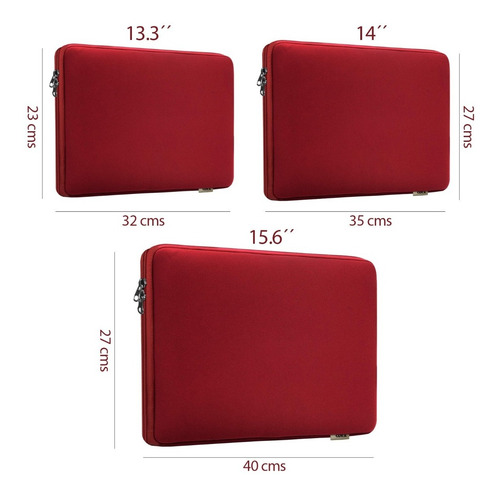 Imagen 2 de 5 de Funda Neoprene Notebook Impermeable Macbook 13.3 14 15.6