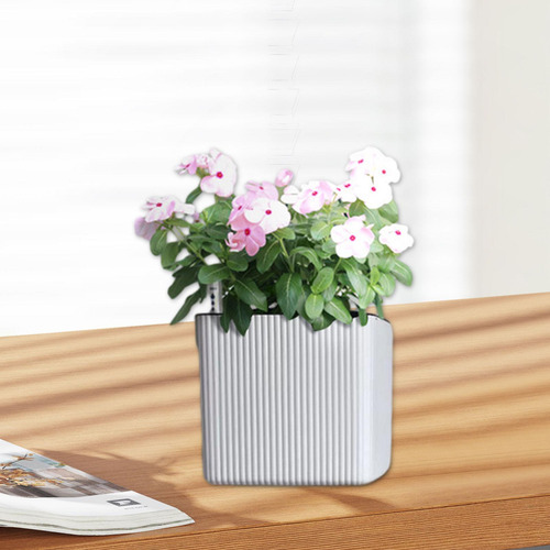Plantador Autónomo Bote De Flores Decoración Simple M