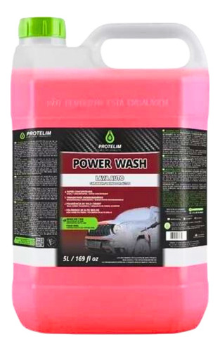 Shampoo Lava Auto Power Wash Neutro Concentrado 5l Protelim