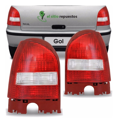 Imagen 1 de 7 de Faro Trasero Izquierdo Borde Rojo Gol 2000 2001 A 2006