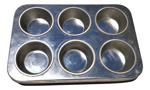 1 Charola Panquera Cup Cakes Panques Muffins 6 Espacios