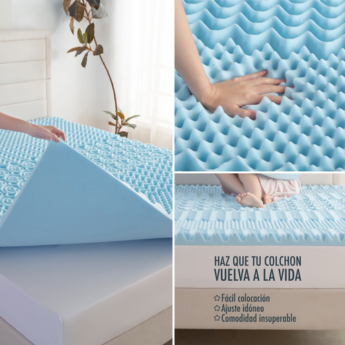 Colchoneta Kashbill Memory Foam, 7 Zonas, 5 Cm King Size