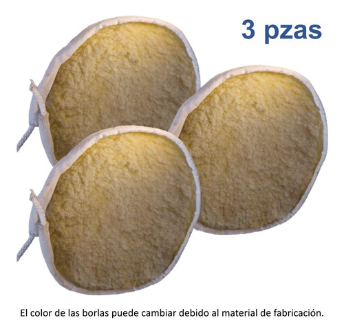 Kit 3 Borlas De 10 Pulgadas Para Pulir