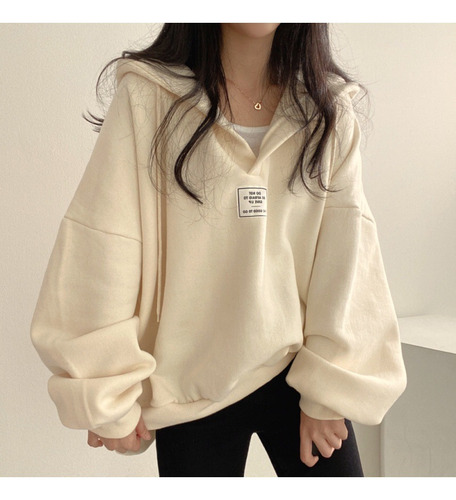 Sudadera Holgada Con Capucha - Jersey Casual Para Mujer