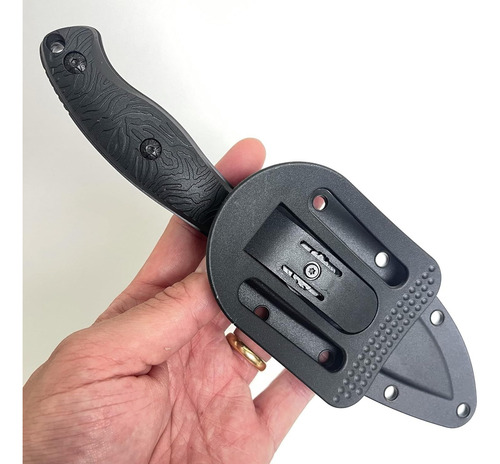 Cuchillo Tactico S-tec Full Tang Negro Con Funda Stt2514bk