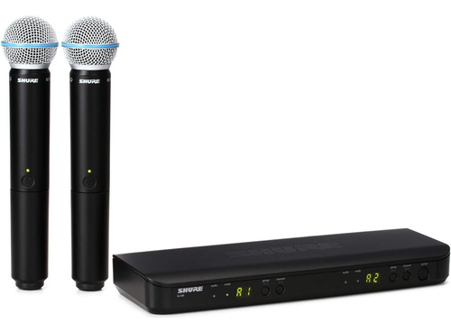 Sistema Inalambrico De Microfonos Shure Blx288/b58 Beta 58a