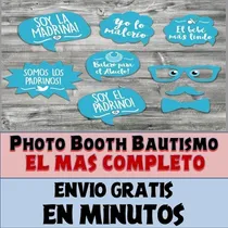 Comprar Kit Photo Booth Bautismo Nene Imprimible Frases Y Props