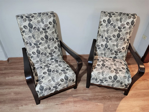 Juego De 2 Sillones Reclinables Roble Crema (Usado)