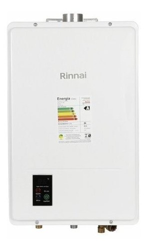 Aquecedor a gás GN Rinnai Digital REU-1602 FEH branco 127V/220V