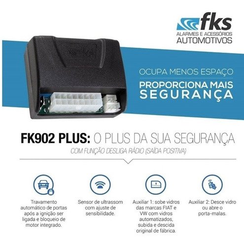 Alarme Fks E Travas Elétricas 4 Portas Ideal Para Classic