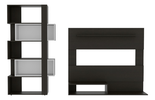 Panel Tv55 - Biblioteca Cubo - Wengue