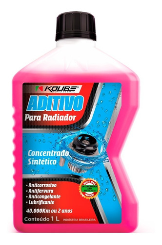 Aditivo Rosa Radiadores Sintético Concentrado Koube