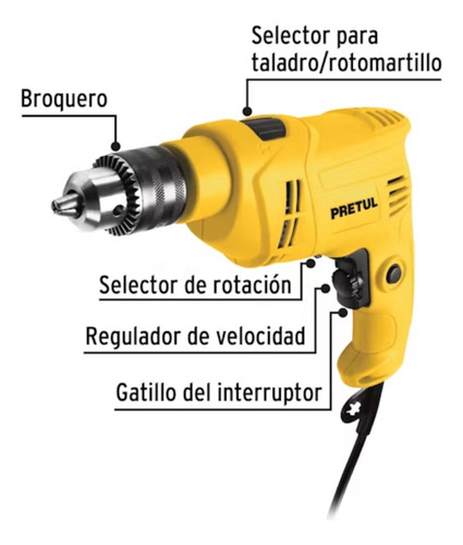 Combo Taladro Percutor 550w + Kit De Limpieza Pretul