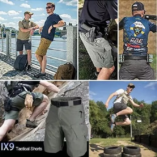 Pantalones Cortos Tácticos Militares Impermeables A La Moda