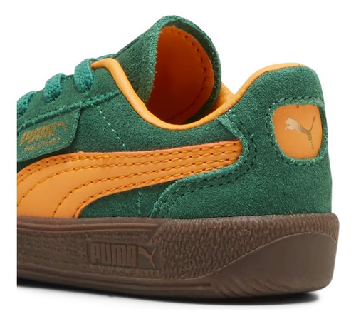 Tenis Puma Palermo Ac Inf Color Verde/amarillo Para Bebe I