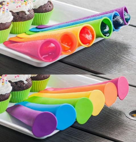 Moldes Silicona Helados 6 Unidades Bpa Free