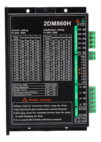 Motor Driver Digital Stepper 2 Phase 16 Subdivisiones 16