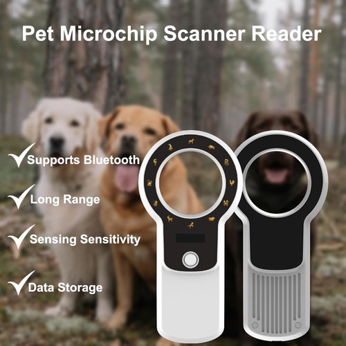Rabitpos Lector De Microchip Para Mascotas Bluetooth, De De