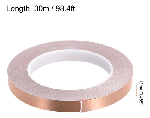 Adhesivo Conductivo De Papel De Aluminio De Cobre Rebower, A