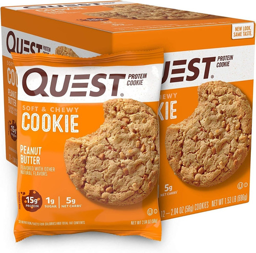 Galletas De Proteina Quest 12 Unidades Galleton Cookie Box