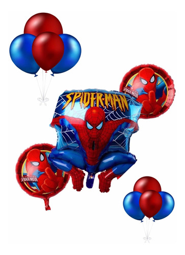 Set De Globos Hombre Araña - Spiderman - X 13 Globos