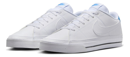 Tenis Para Hombre Nike Court Legacy Nn Blanco/azul