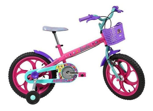 Bicicleta Caloi Barbie, Aro 16, Rosa