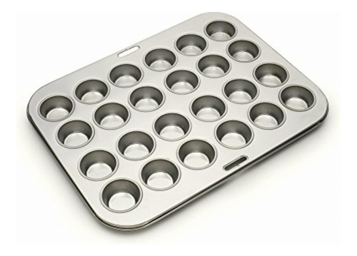 Fox Run 4866 Mini Molde Para Muffins, 24 Tazas, Acero