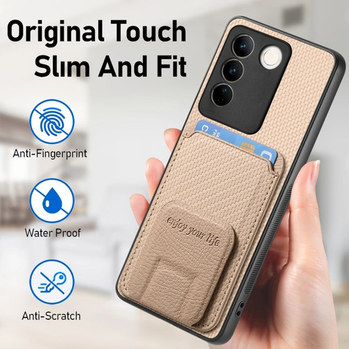 Funda For Con Soporte Plegable Y Bolsa De Tarjetas For Vivo