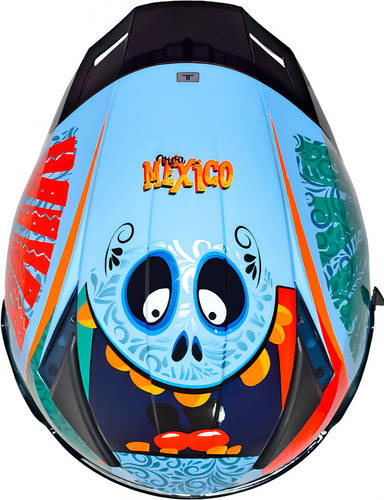 Casco Integral Axxis Panther Catrina D6 Azul L 58-59