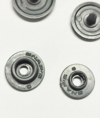 Broches De Presion Snaps 15-13 Por 100 Unidades + Matriz Tmp Gris Topo