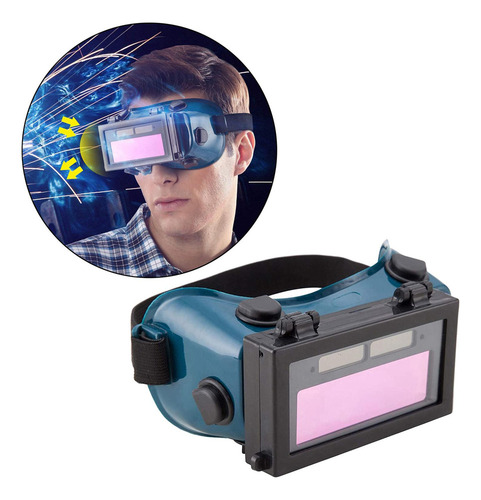 1 Par Lcd Auto Escurecimento Óculos De Solda Óculos De