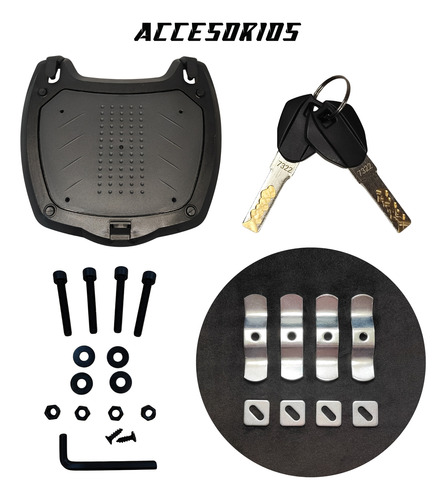 Caja Portaequipaje Trasera Para Motocicleta 48l