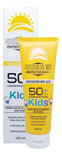Protector Solar Daclaf Crema Niño Fps 50+ 125 Ml