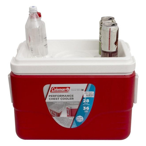 Imagem 3 de 6 de Caixa Térmica Chest Cooler 26l Vermelha Coleman