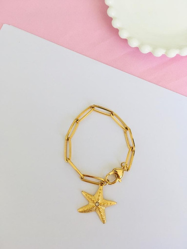Imagem 5 de 7 de Pulseira Feminina Estrela Do Mar