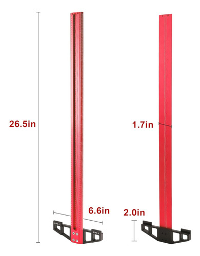 Regla Cuadrada En T De Aluminio De 24 Pulgadas, Regla Cuadra