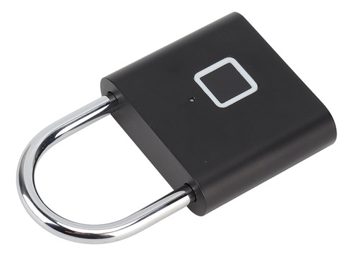 Candado De Cierre Con Huella Dactilar Negro 0.5s Unlock A Pr