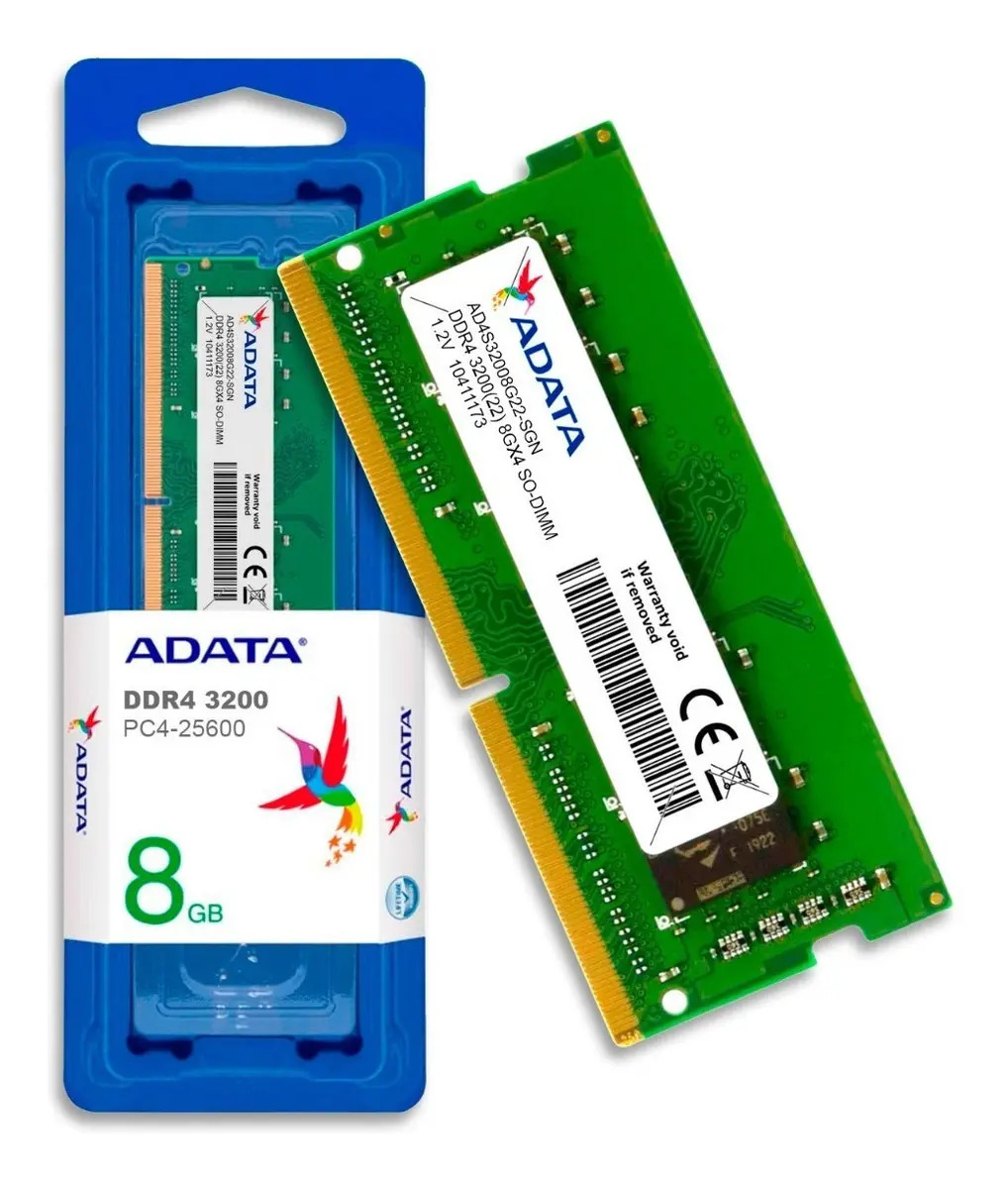 Memória Notebook Ddr4 Adata 8gb 3200mhz Ad4s32008g22-sgn no Mercado Livre