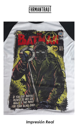 Playera The Riddler Manga Ranglan Corta The Batman