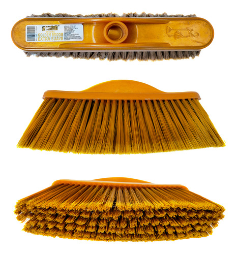 3 Escobas Cepillo Golden Broom Ideal Extra Suave Interiores