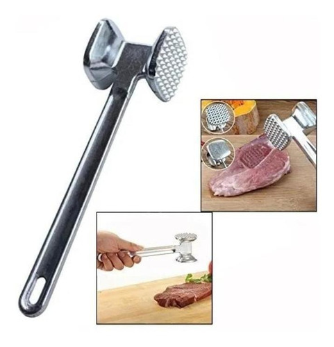 Martillo Ablandador Adobar Carne Cocina Alum Partir Panela