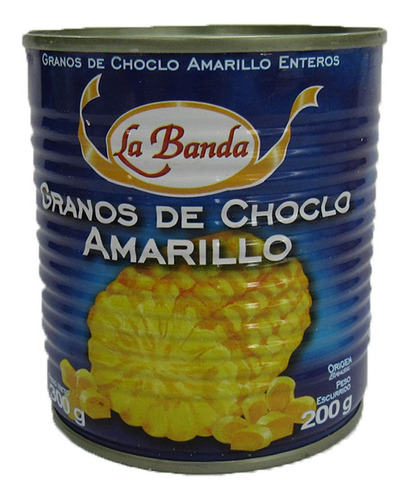 Choclo En Granos Amarillo La Banda Lata De 300 Grs