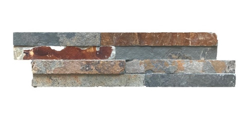 Imagen 1 de 4 de Revestimiento Piedra Natural - Paneles De 15 X 55 Cms Oxido