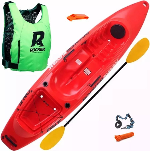 Combo Kayak Rocker One Remo + Chaleco Be Free 1 Persona