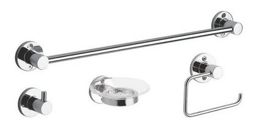 Imagen 1 de 9 de Kit De Accesorios Baño Fv Arizona 4 Piezas 0179.04/b1 Cromo