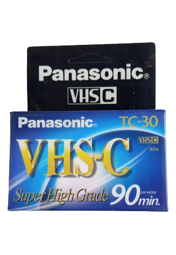 Cassette Vhs-c Tc30 Rec Time 90 Minutos Filmadoras Panasonic