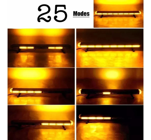 Baliza Led De 1.20cm Estroboscopica Color Ambar