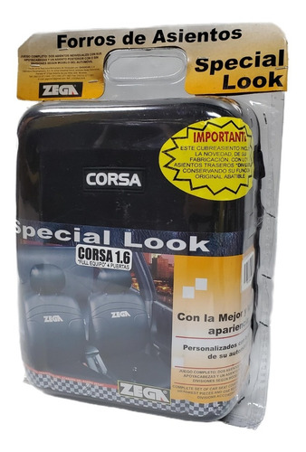 Zega Forro De Asientos Corsa Respaldar Trasero 60/40