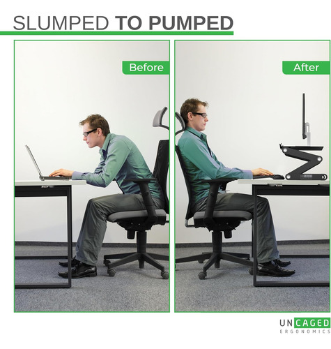 Workez Soporte Monitor Ergonómico Ajustable Altura Y Ã...
